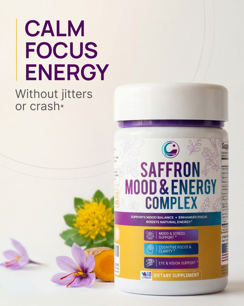 Saffron Mood and Energy,Saffron Extract — 30 Capsules
