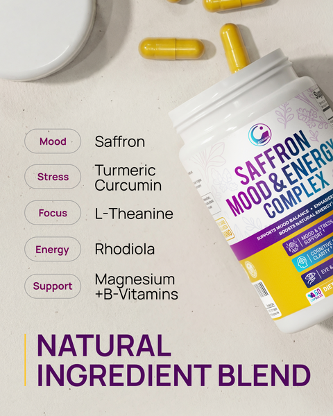 Saffron Mood and Energy,Saffron Extract — 30 Capsules