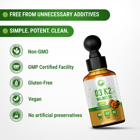 Vitamin D3 K2 Drops with Walnut Oil