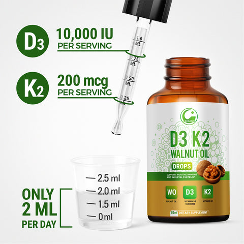 Vitamin D3 K2 Drops with Walnut Oil