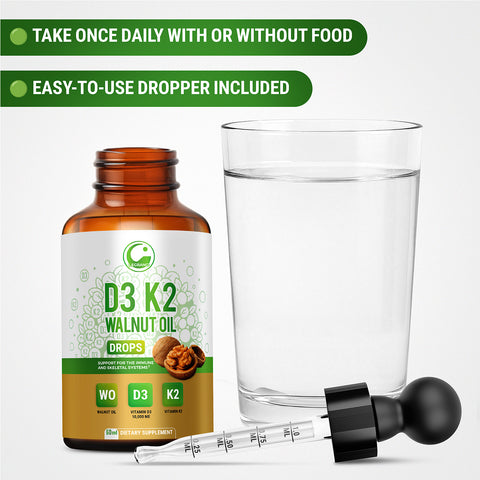 Vitamin D3 K2 Drops with Walnut Oil